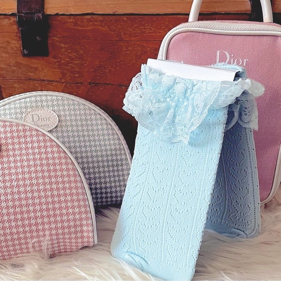 Baby Blue Ruffle Socks | Dolls Kill | One Size | - Picture 2 of 9